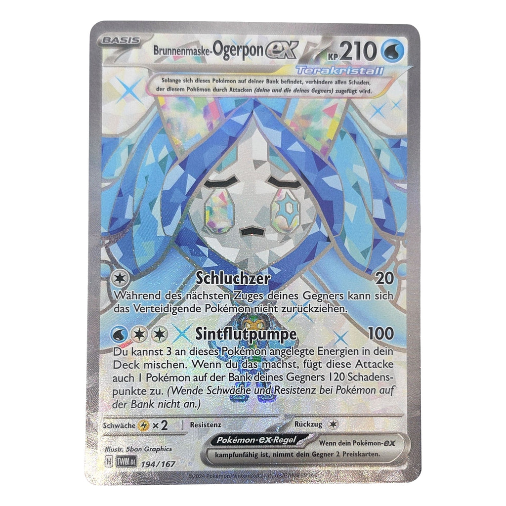 Pokémon: Wellspring Mask Ogerpon ex – Twilight Masquerade (TWM 194) – Einzelkarte