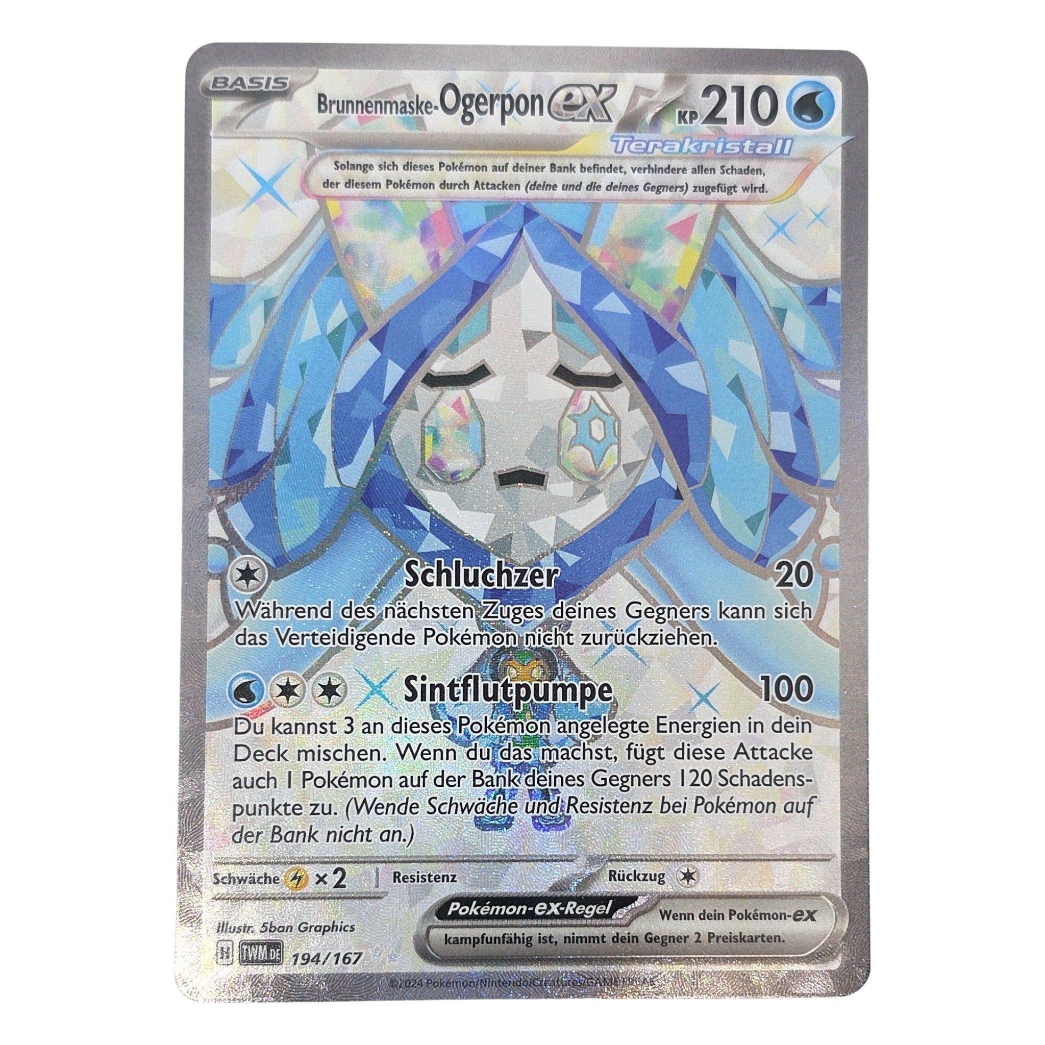 Pokémon: Wellspring Mask Ogerpon ex – Twilight Masquerade (TWM 194) – Einzelkarte