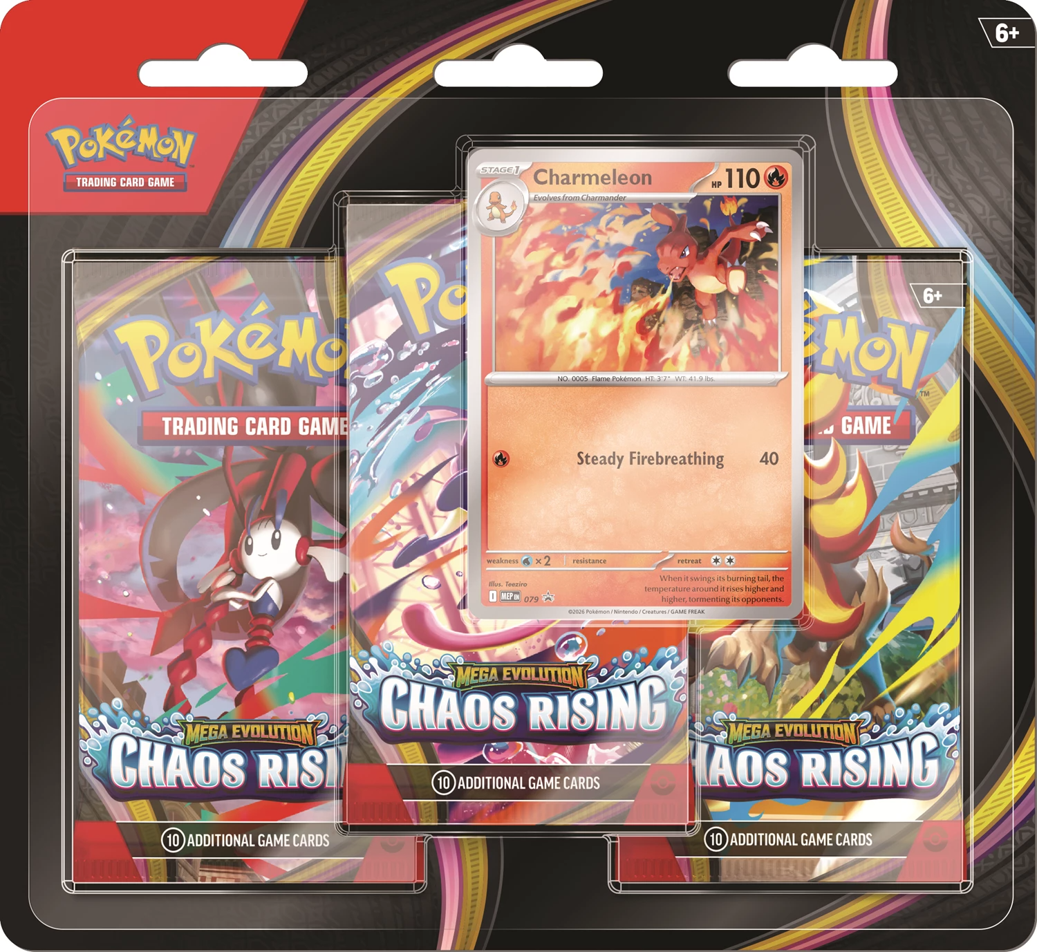 Pokémon: 3er Blister Wachsendes Chaos – Deutsch