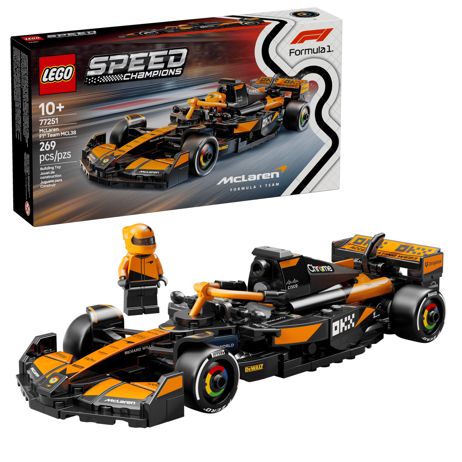 LEGO Speed Champions 77251 - McLaren F1 Team MCL38 Race Car