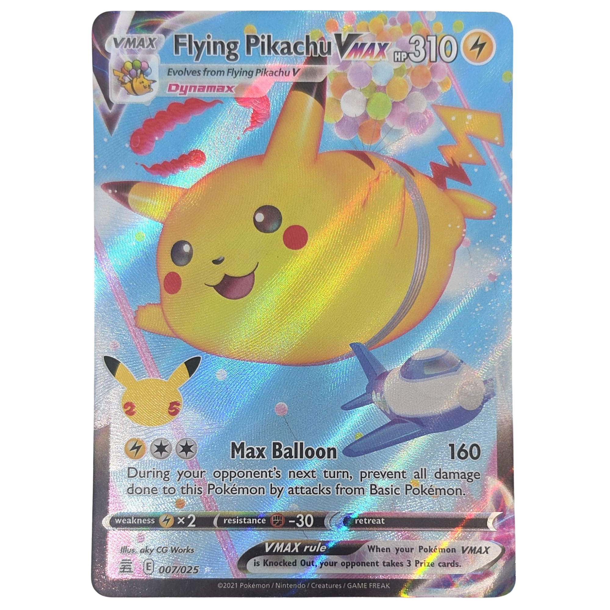 Pokémon: Flying Pikachu VMAX – Celebrations (CEL 007) – Einzelkarte
