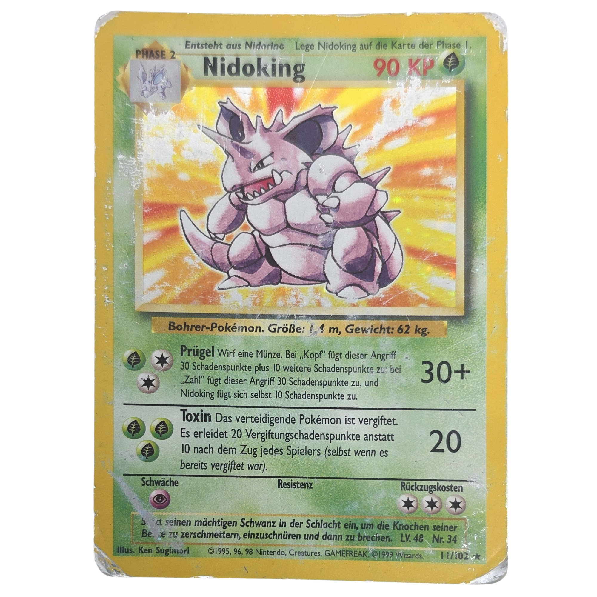 Pokémon: Nidoking – Base Set (BS 11) – Einzelkarte
