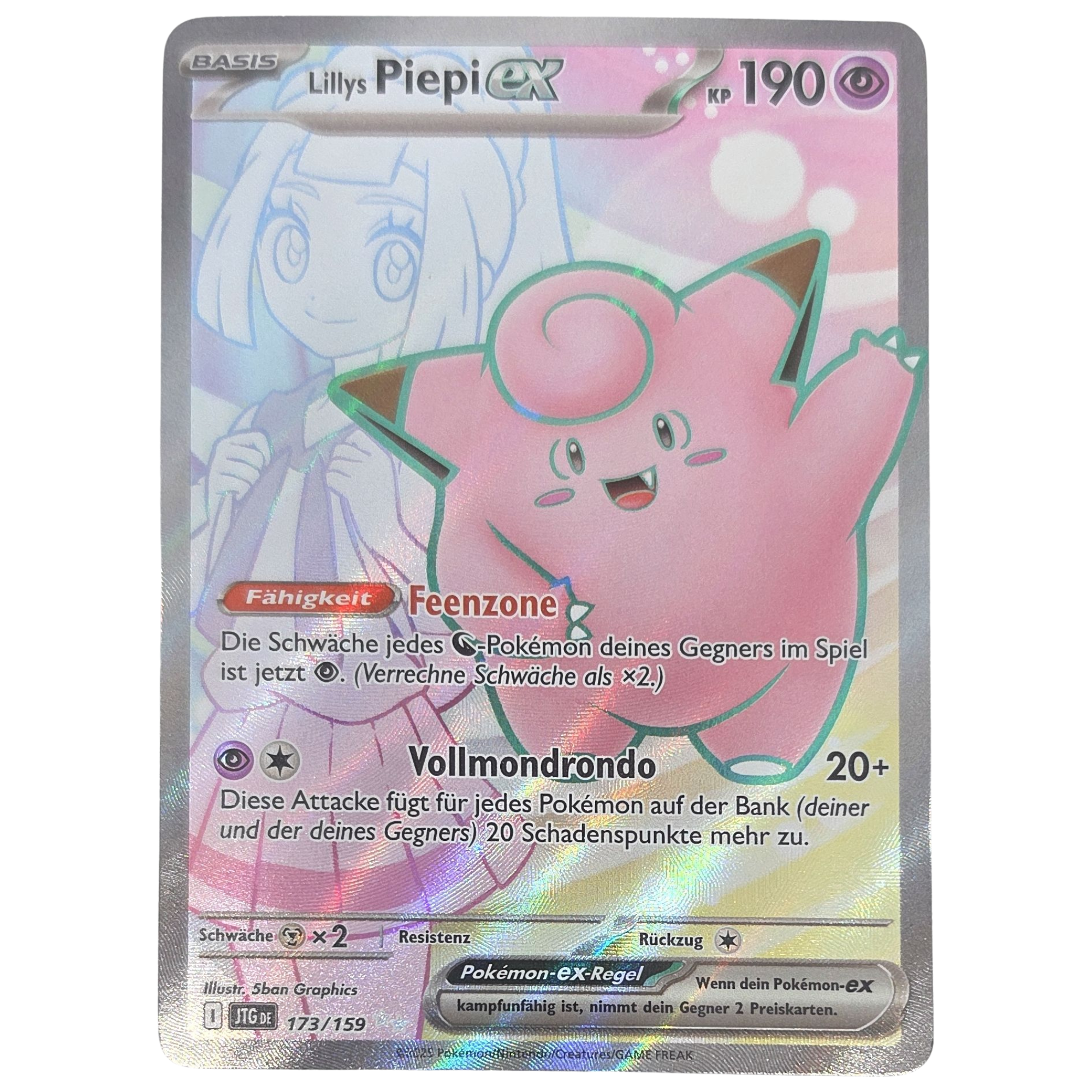 Pokémon: Lillie's Clefairy ex – Journey Together (JTG 173) – Einzelkarte