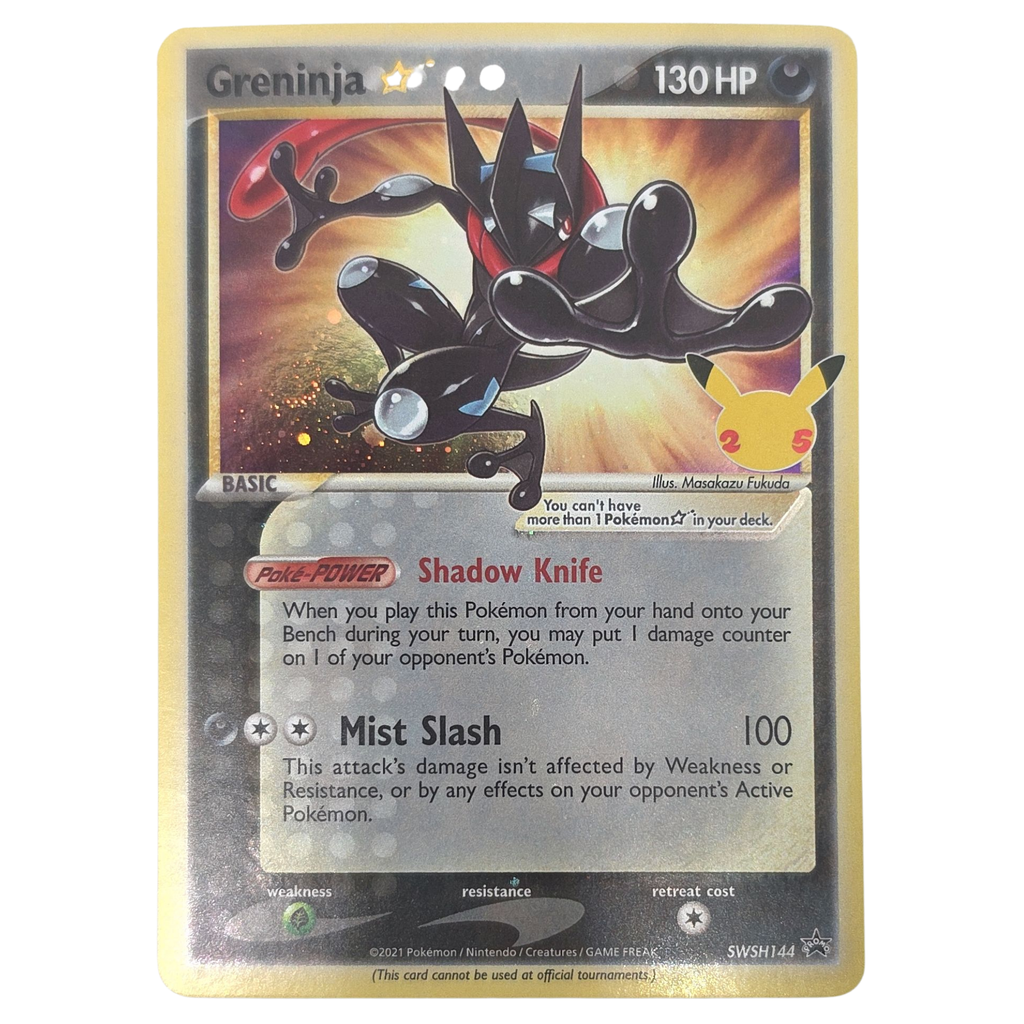 Pokémon: Greninja Gold Star – SWSH Black Star Promos (SWSH144) – Einzelkarte