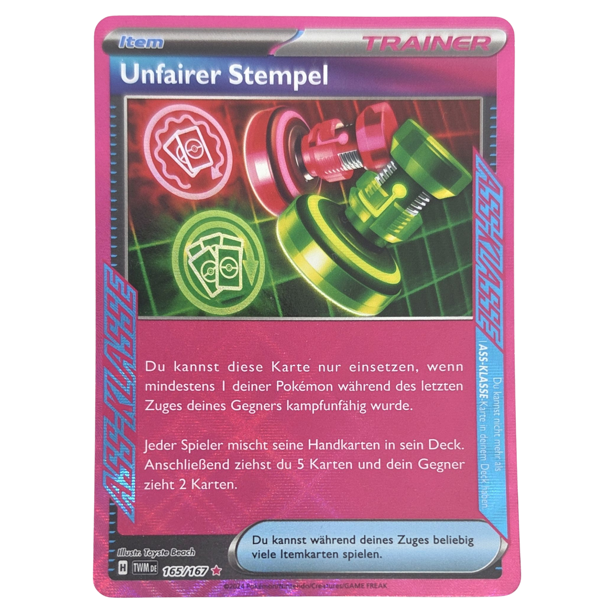 Pokémon: Unfair Stamp – Twilight Masquerade (TWM 165) – Einz – TMS Bricks Shop