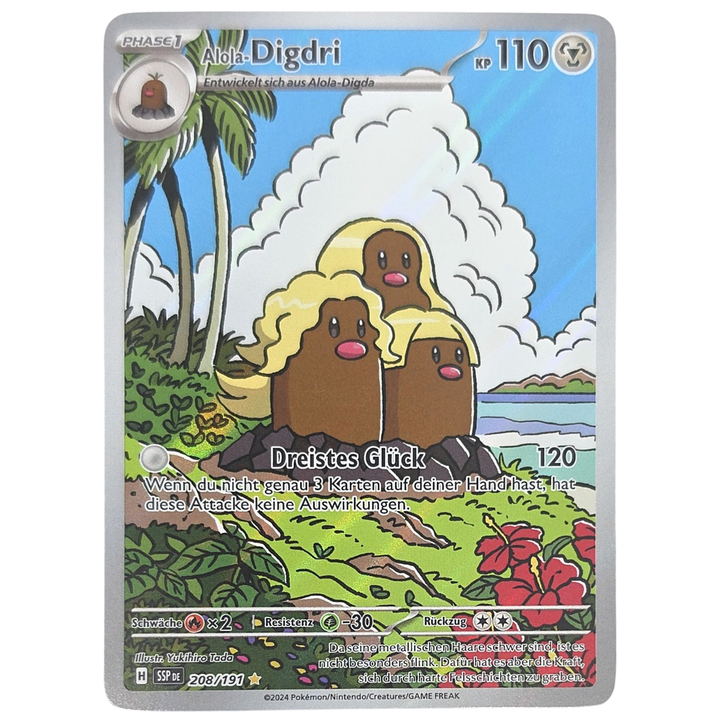 Pokemon: Alolan Dugtrio - Surging Sparks (SSP 208) - Einzelkarte