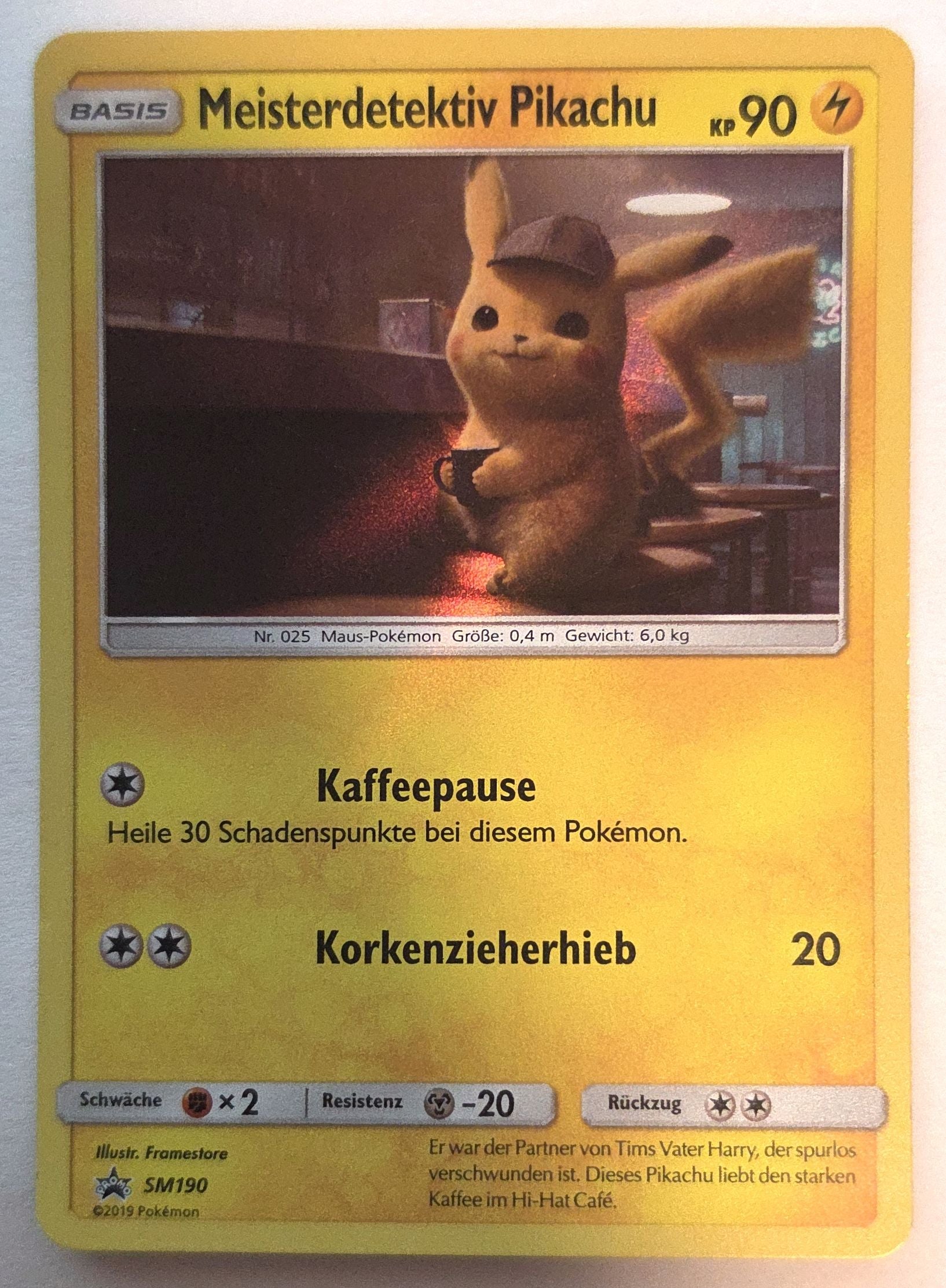 Pokémon: Detective Pikachu – SM Black Star Promos (SM190) – Einzelkarte