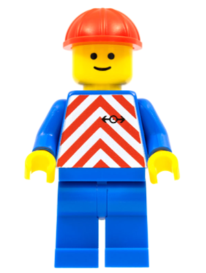 LEGO® Minifigur Red & White Stripes trn049
