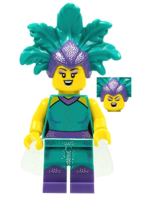 LEGO® Minifigur Cabaret Singer (Serie 21) col385 – Gebr.