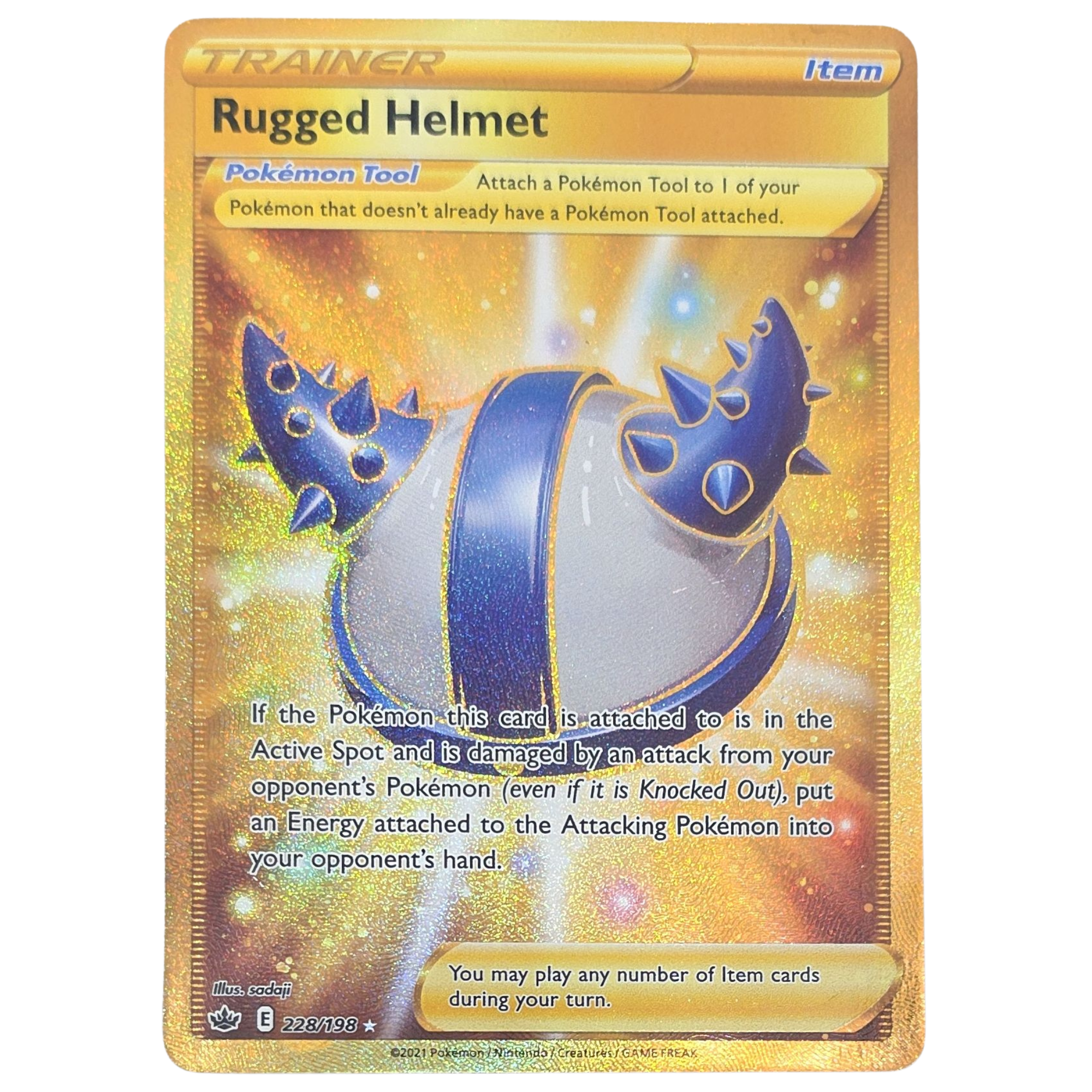 Pokemon: Rugged Helmet - Chilling Reign (228) - Einzelkarte