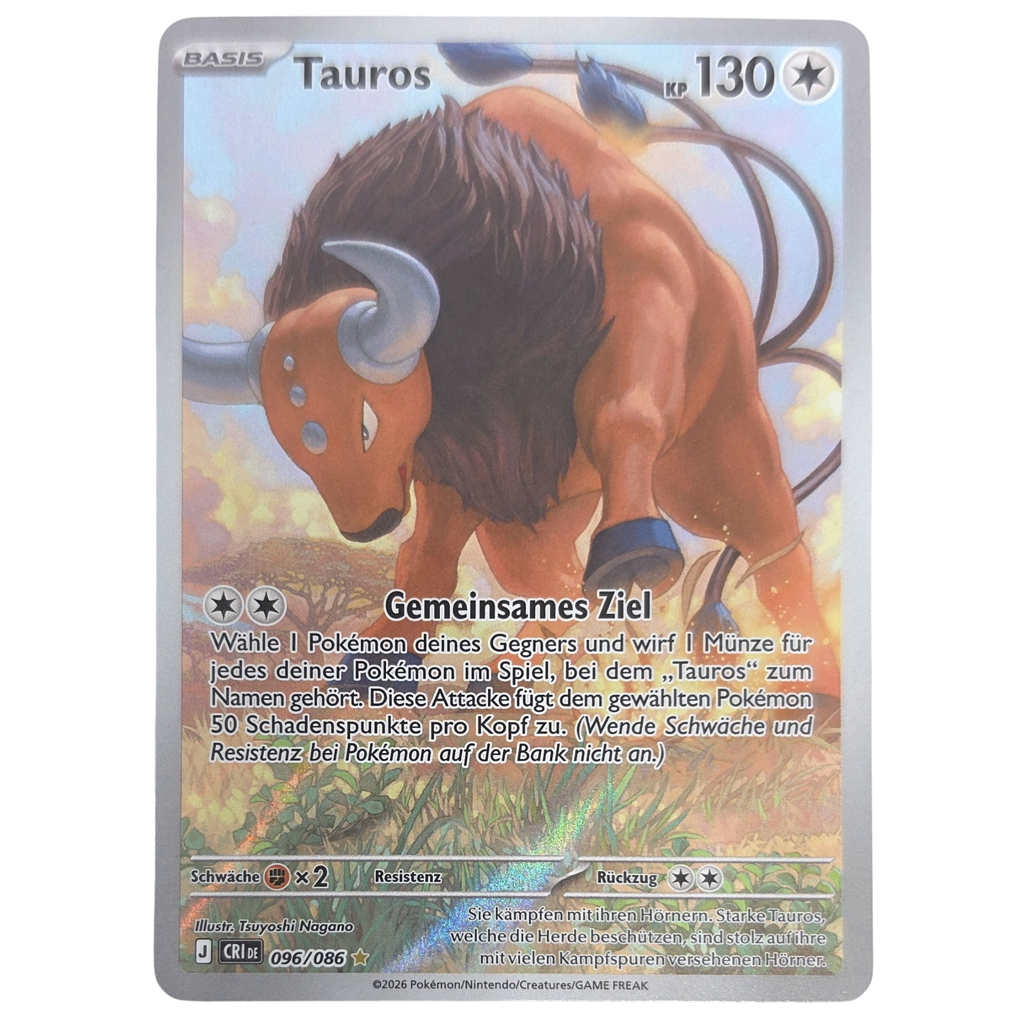 Pokémon: Tauros – Surging Sparks (CRI 096) – Einzelkarte