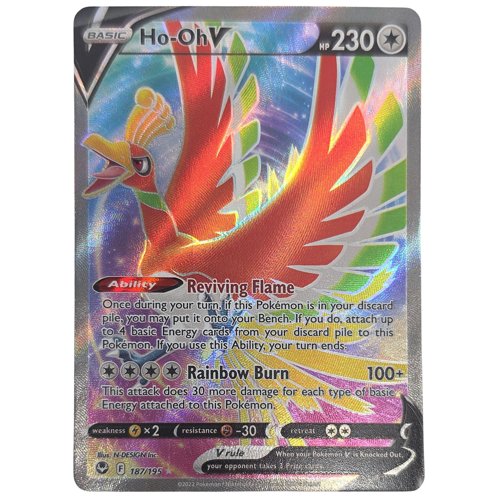 Pokémon: Ho-Oh V – Silver Tempest (SIT 187) – Einzelkarte