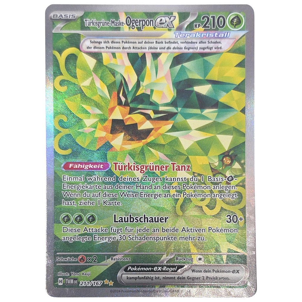 Pokemon: Teal Mask Ogerpon ex - Twilight Masquerade (211) - Einzelkarte