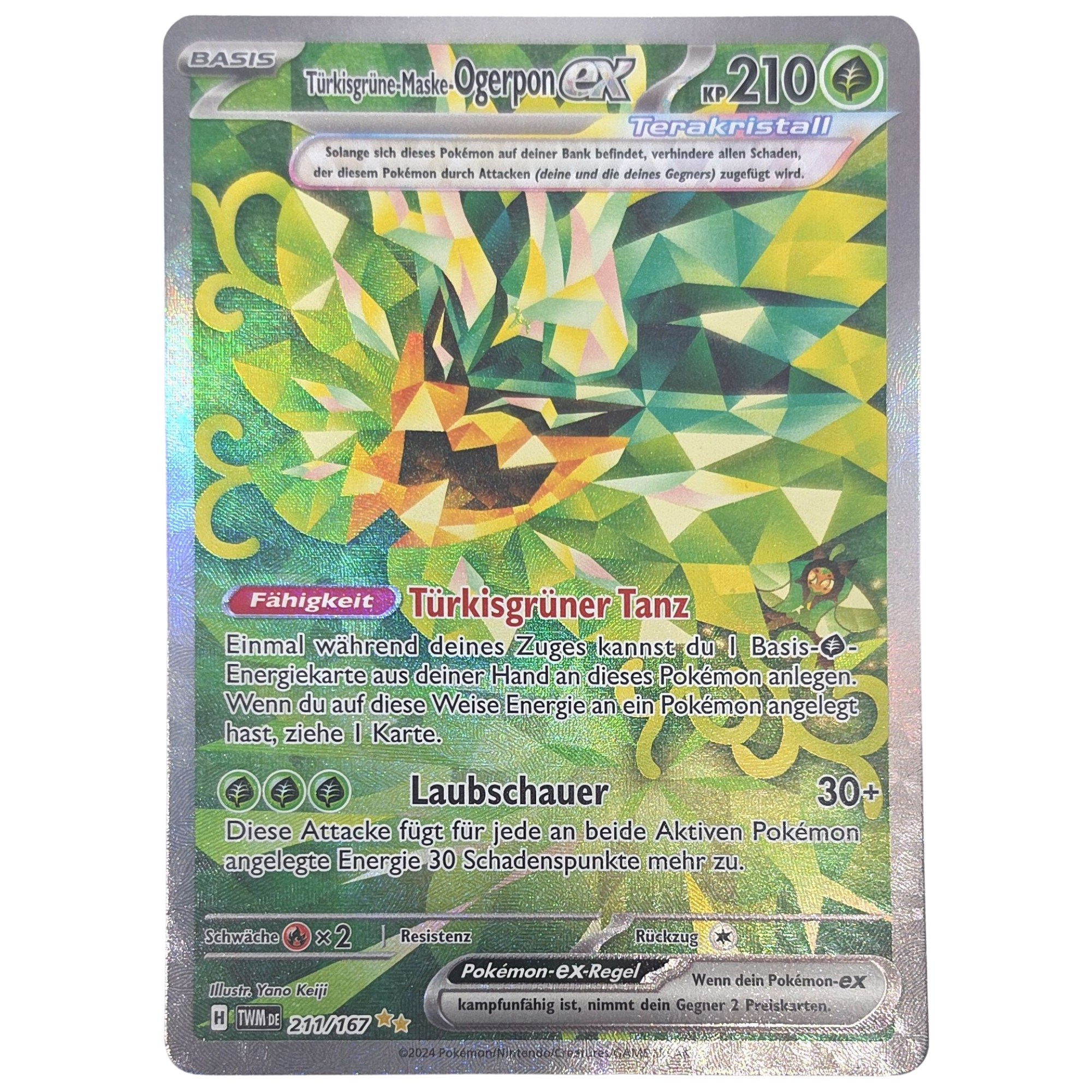 Pokemon: Teal Mask Ogerpon ex - Twilight Masquerade (211) - Einzelkarte