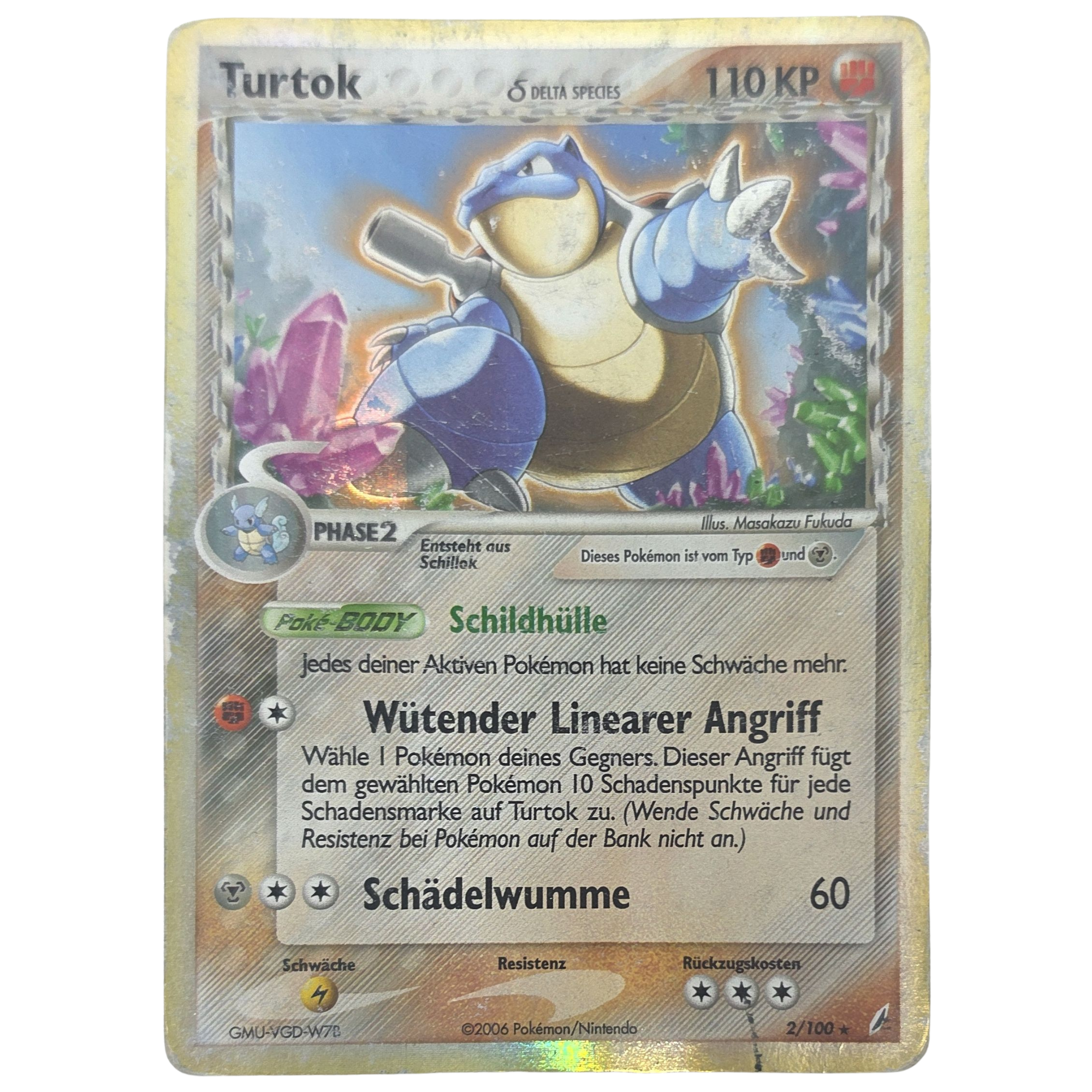 Pokémon: Blastoise δ Delta Species – EX Crystal Guardians (CG 2) – Einzelkarte