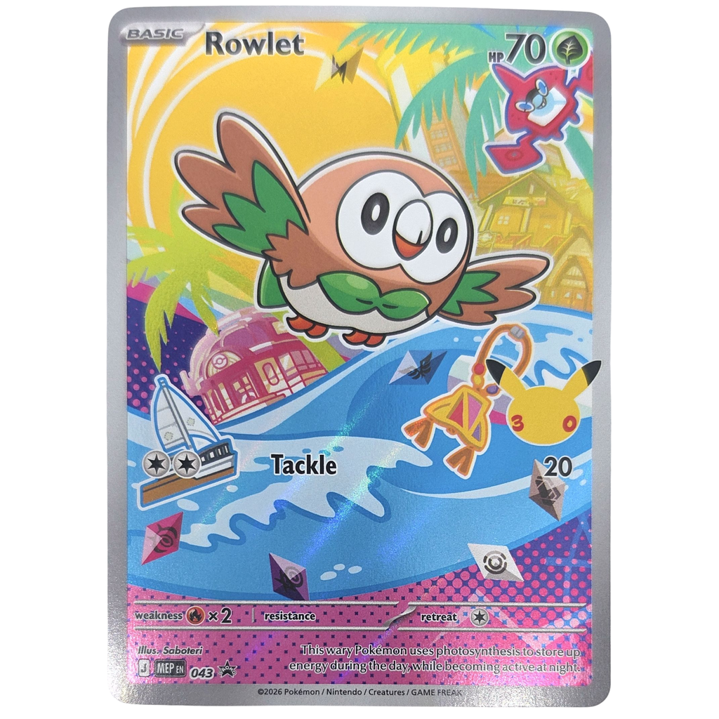 Pokemon: Rowlet - MEP Black Star Promos (MEP 043) - Einzelkarte