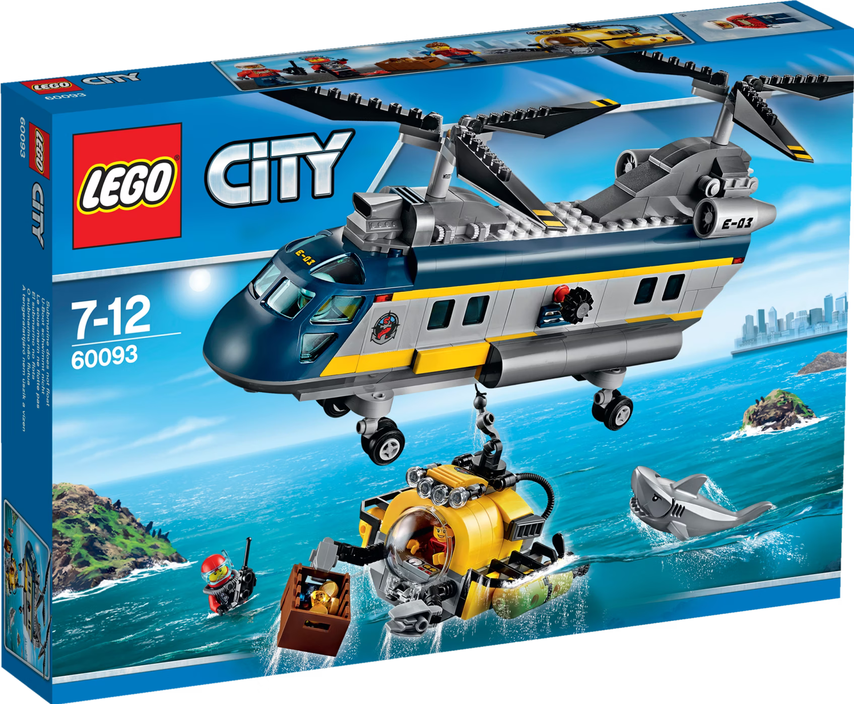 LEGO Town Deep Sea Helicopter – Set 60093