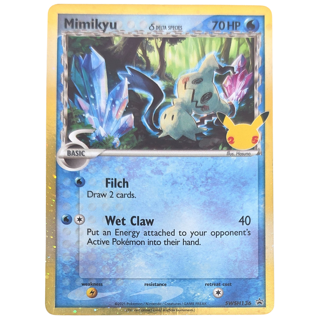 Pokemon: Mimikyu δ Delta Species - SWSH Black Star Promos (136) - Einzelkarte