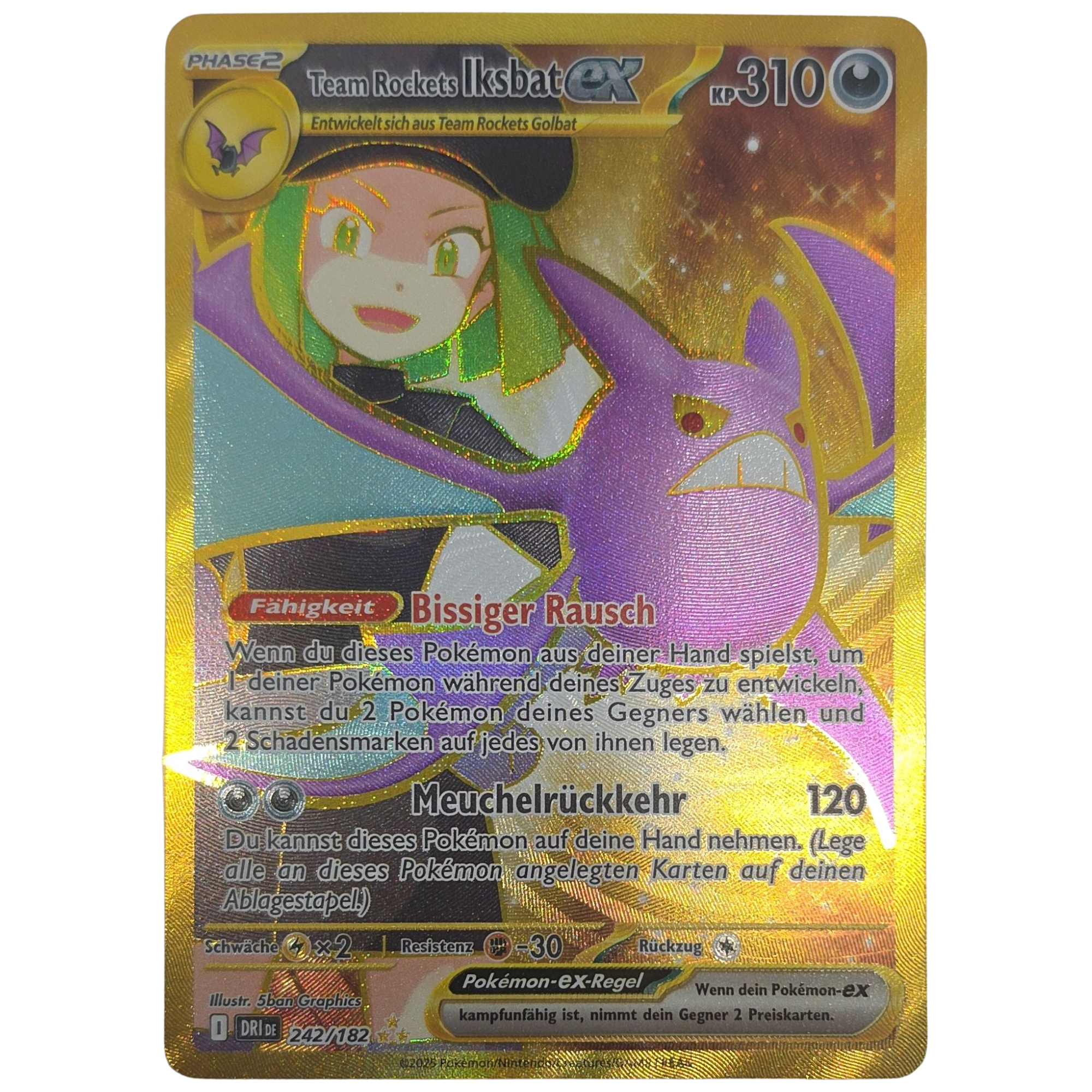 Pokemon: Team Rocket's Crobat ex - Destined Rivals (242) - Einzelkarte