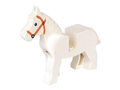 LEGO® Minifigur Horse with Black Eyes, White Pupils and Dark Orange Bridle Pattern 4493c01pb04