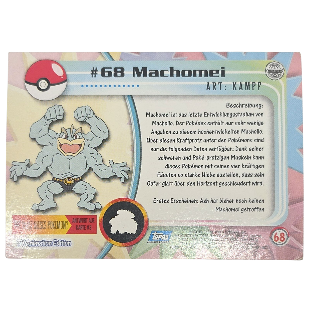 Pokémon Topps: Machomei (#68) – Sammelkarte