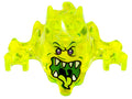LEGO® Minifigure, Headgear Mask Ninjago Skreemer with Dark Purple Eyes and Mouth Open with White Pointed Teeth and Yellowish Green Tongue Pattern 19861pb02