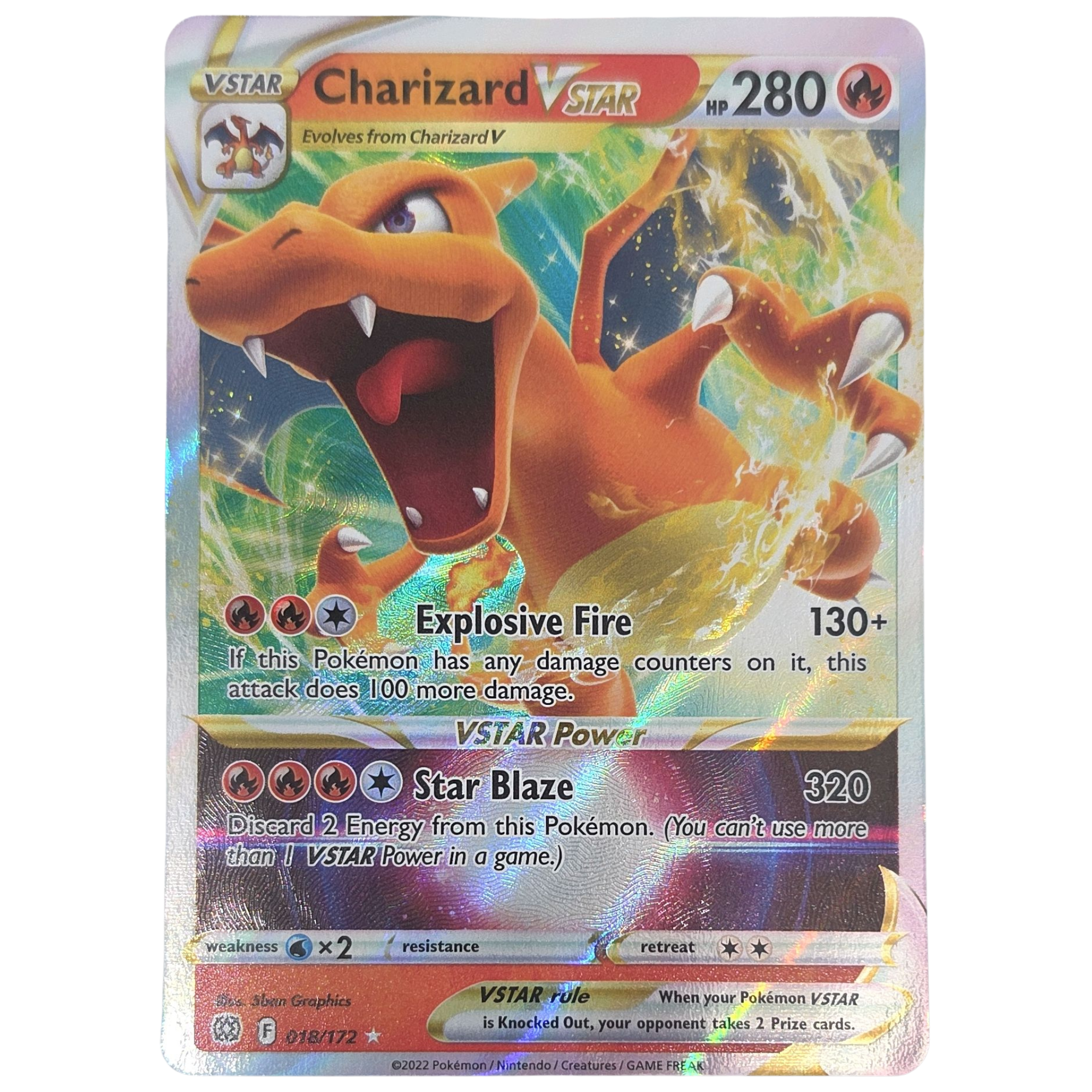 Pokémon: Charizard VSTAR – Brilliant Stars (BRS 018) – Einzelkarte