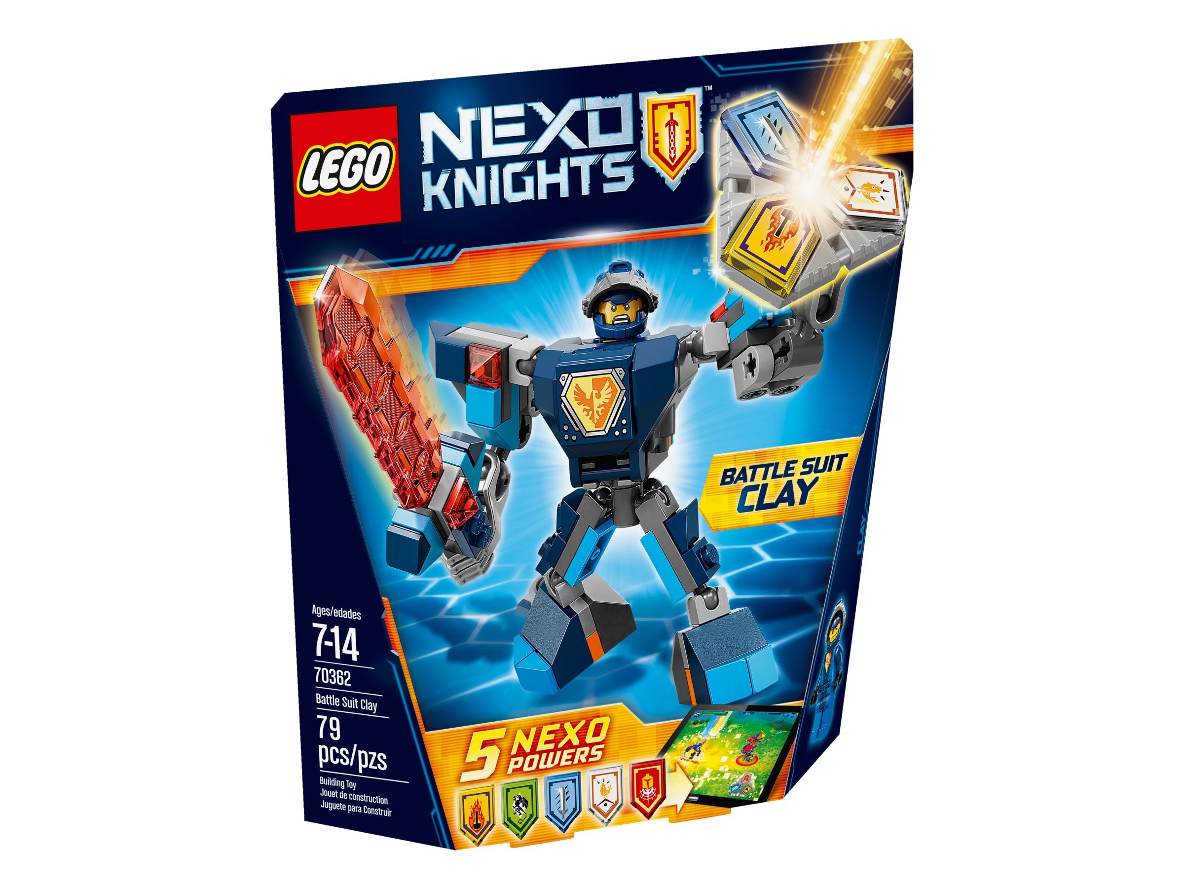 LEGO NEXO KNIGHTS Battle Suit Clay – Set 70362