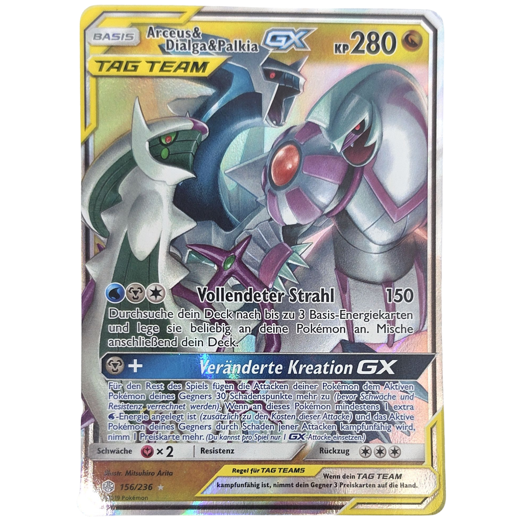 Pokemon: Arceus & Dialga & Palkia GX - Cosmic Eclipse (CEC 156) - Einzelkarte