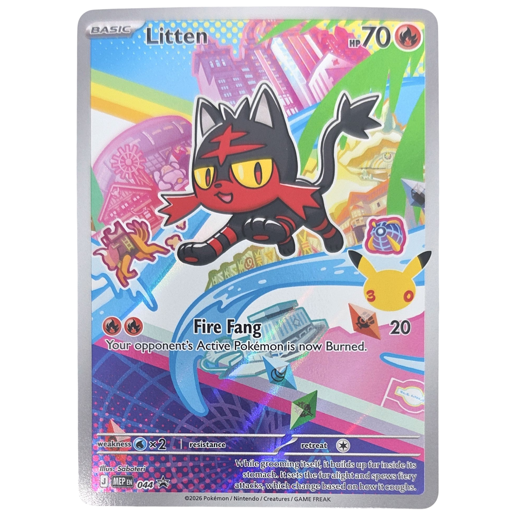Pokemon: Litten - MEP Black Star Promos (MEP 044) - Einzelkarte