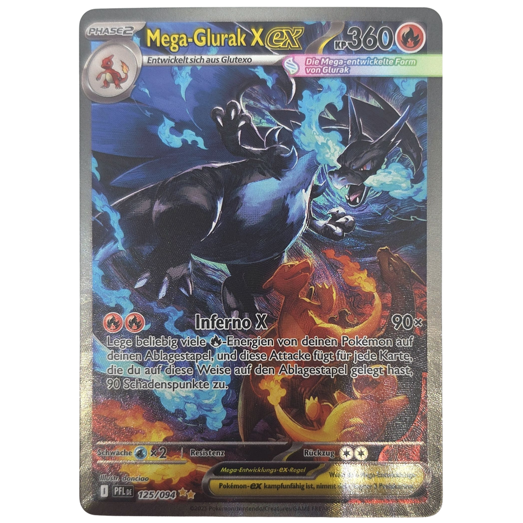 Pokémon: Mega Charizard X ex – Phantasmal Flames (PFL 125) – Einzelkarte