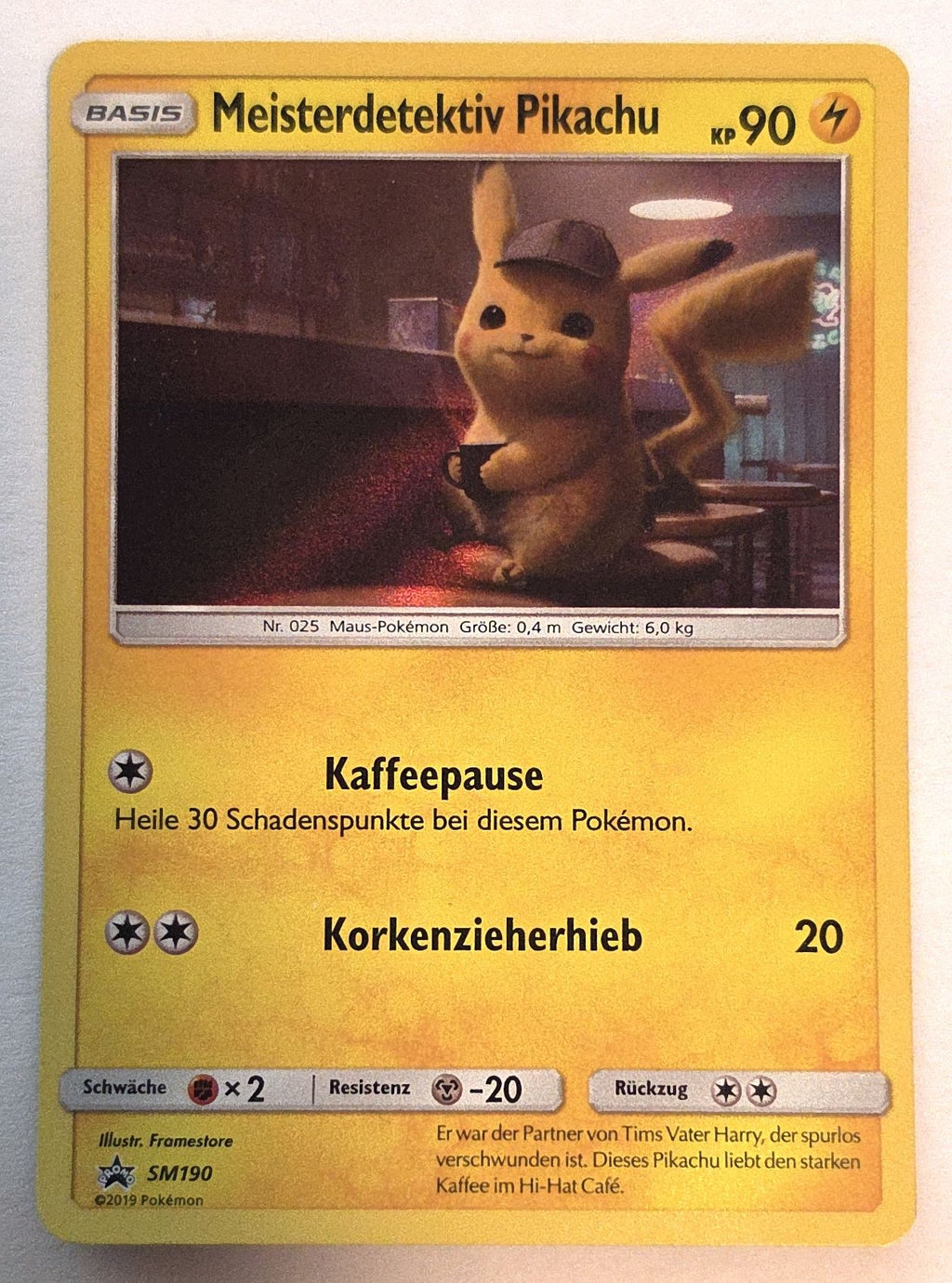 Pokémon: Detective Pikachu – SM Black Star Promos (SM190) – Einzelkarte