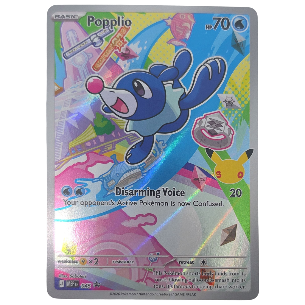 Pokemon: Popplio - MEP Black Star Promos (MEP 045) - Einzelkarte