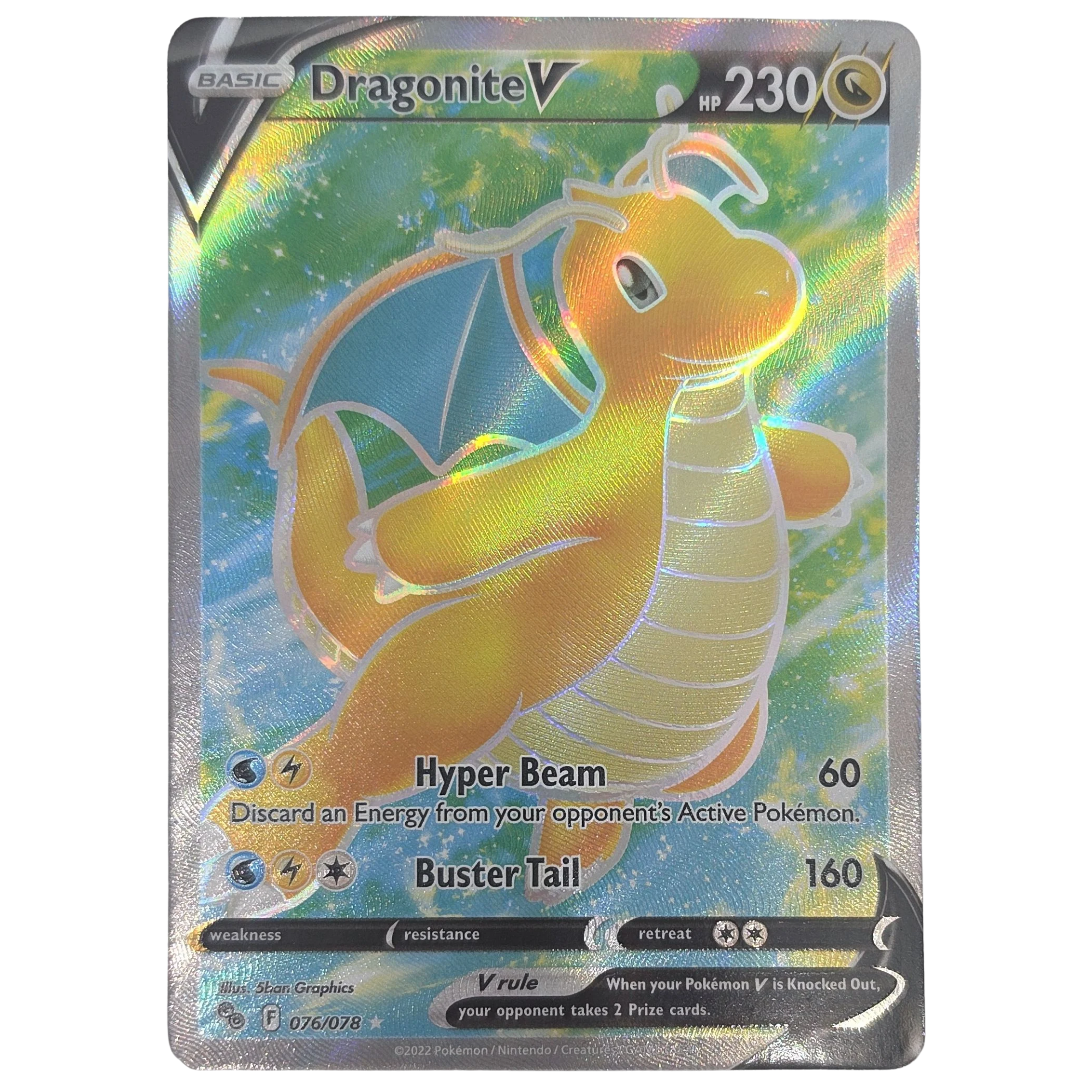 Pokémon: Dragonite V – Pokémon GO (PGO 076) – Einzelkarte