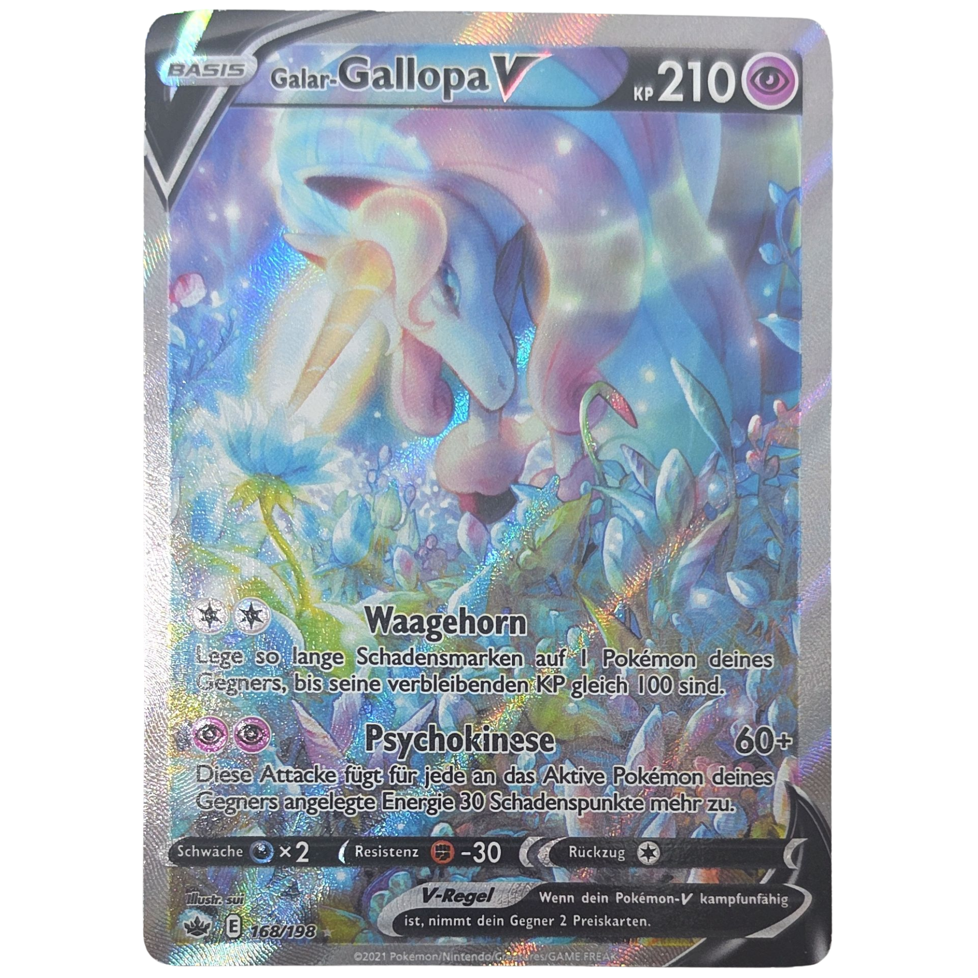 Pokemon: Galarian Rapidash V - Chilling Reign (CRE 168) - Einzelkarte