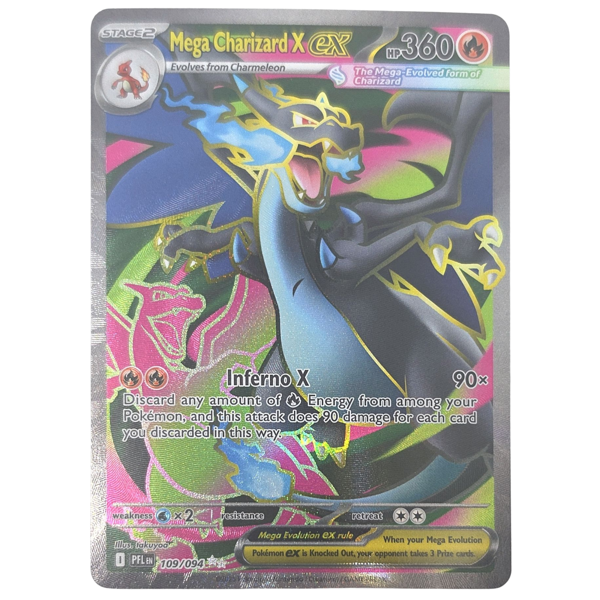 Pokemon: Mega Charizard X ex - Phantasmal Flames (PFL 109) - Einzelkarte