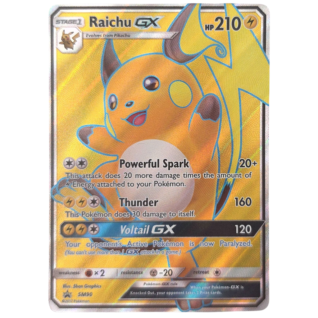 Pokémon: Raichu GX – SM Black Star Promos (SM 90) – Einzelkarte