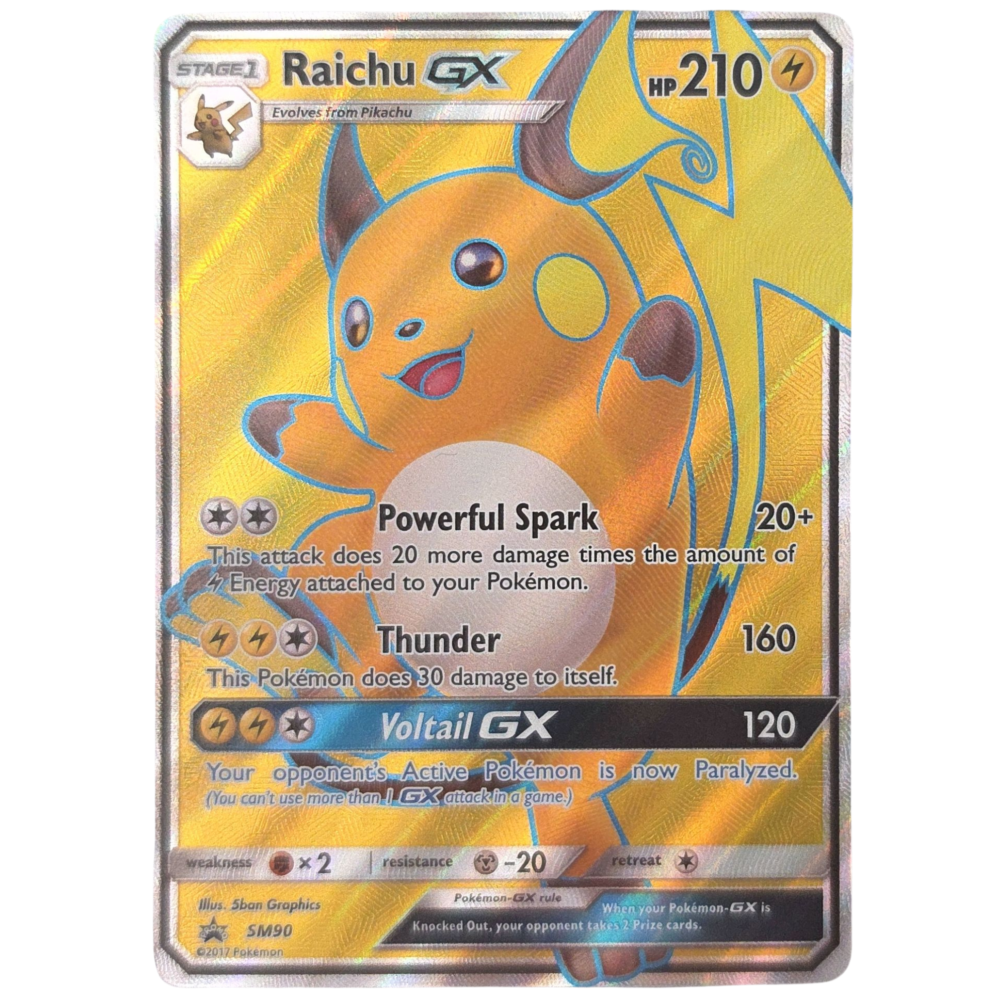 Pokémon: Raichu GX – SM Black Star Promos (SM 90) – Einzelkarte