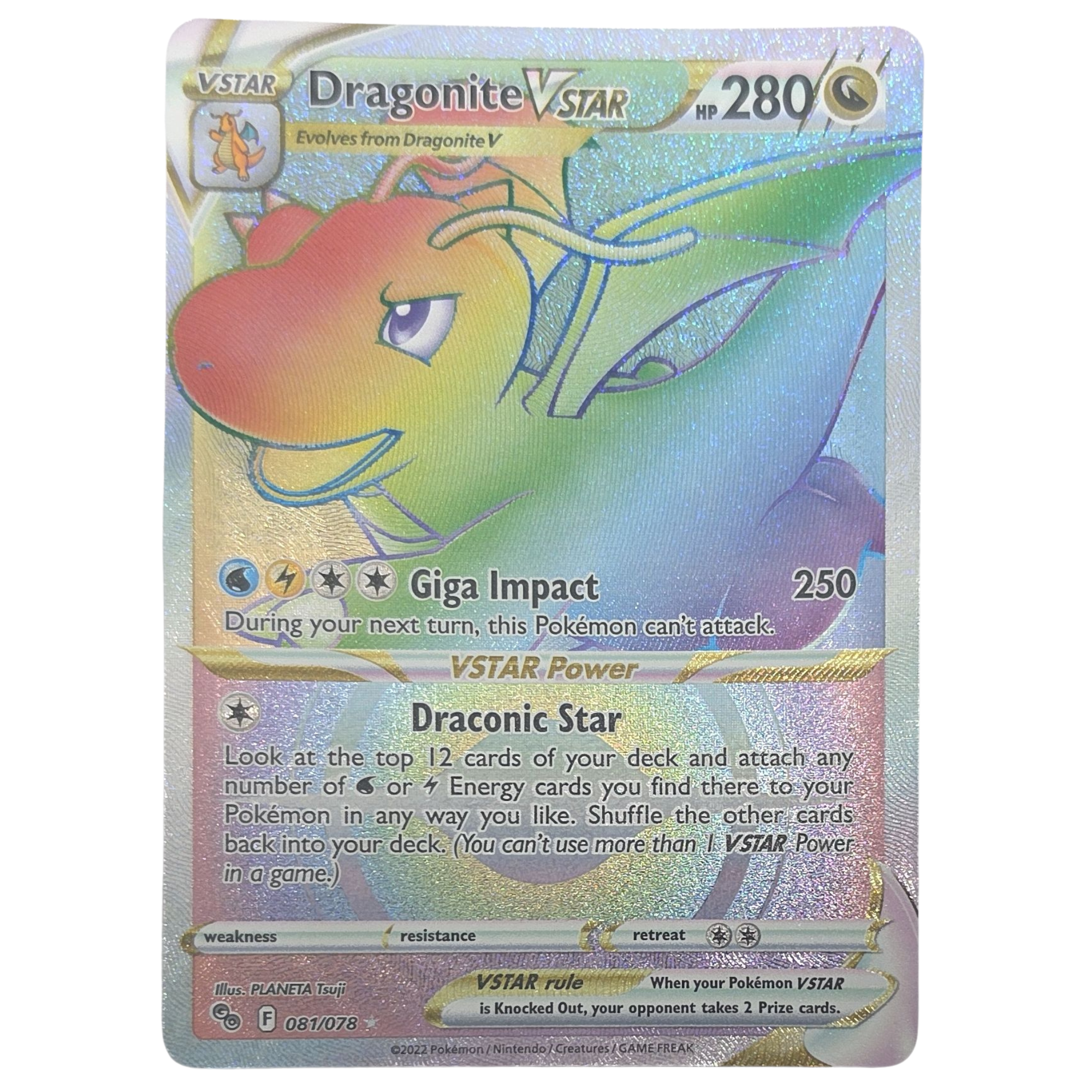 Pokemon: Dragonite VSTAR - Pokémon GO (081) - Einzelkarte