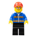 LEGO® Minifigur Race Marshal sc010 – Gebr.
