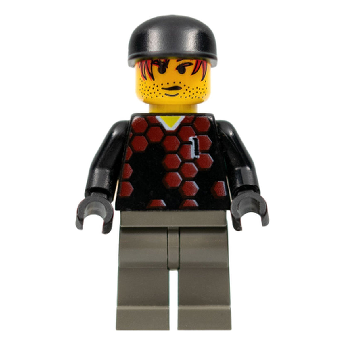LEGO® Minifigur Torhüter, Nummer 1 soc055 – Gebr.