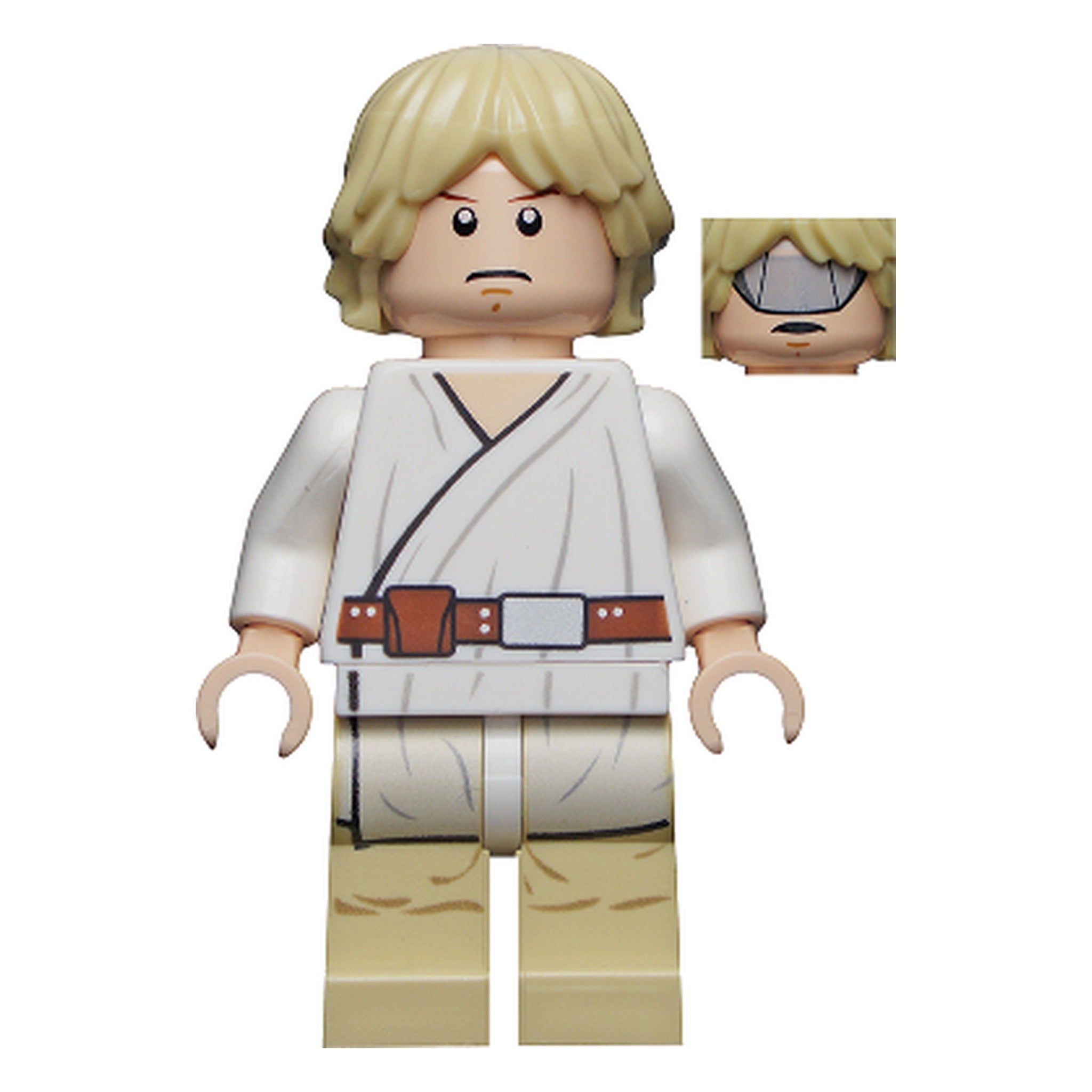 LEGO® Minifigur Luke Skywalker (Tatooine, Gray Visor on Reverse of Head) sw0335 – Gebr.