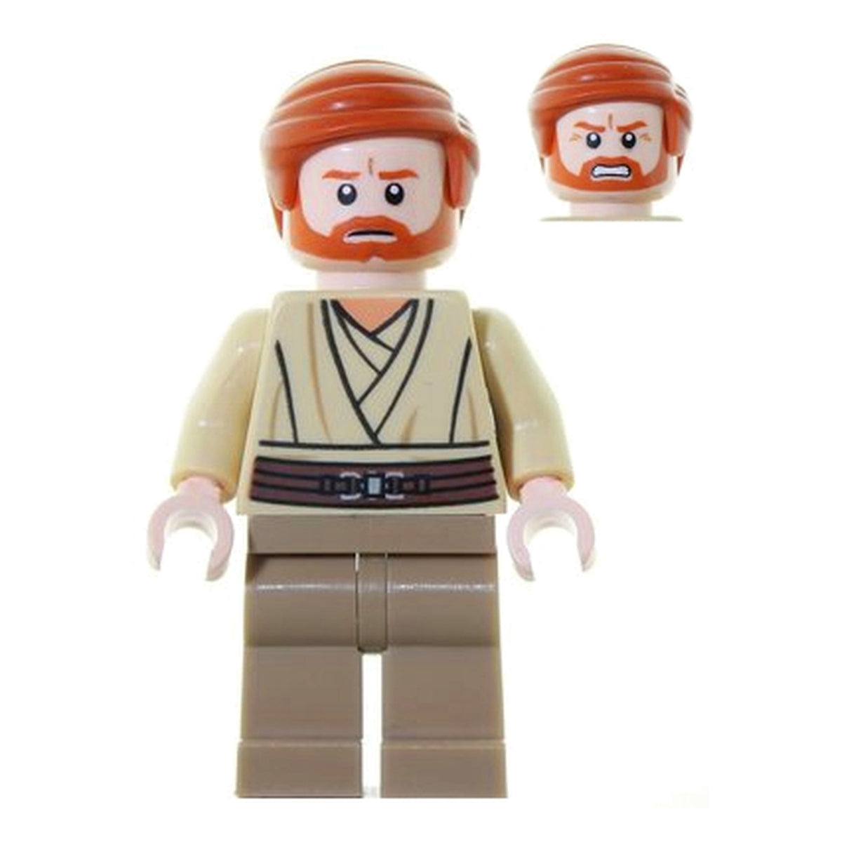 LEGO® Minifigur Obi-Wan Kenobi (Dark Tan Legs) sw0362 – Gebr.