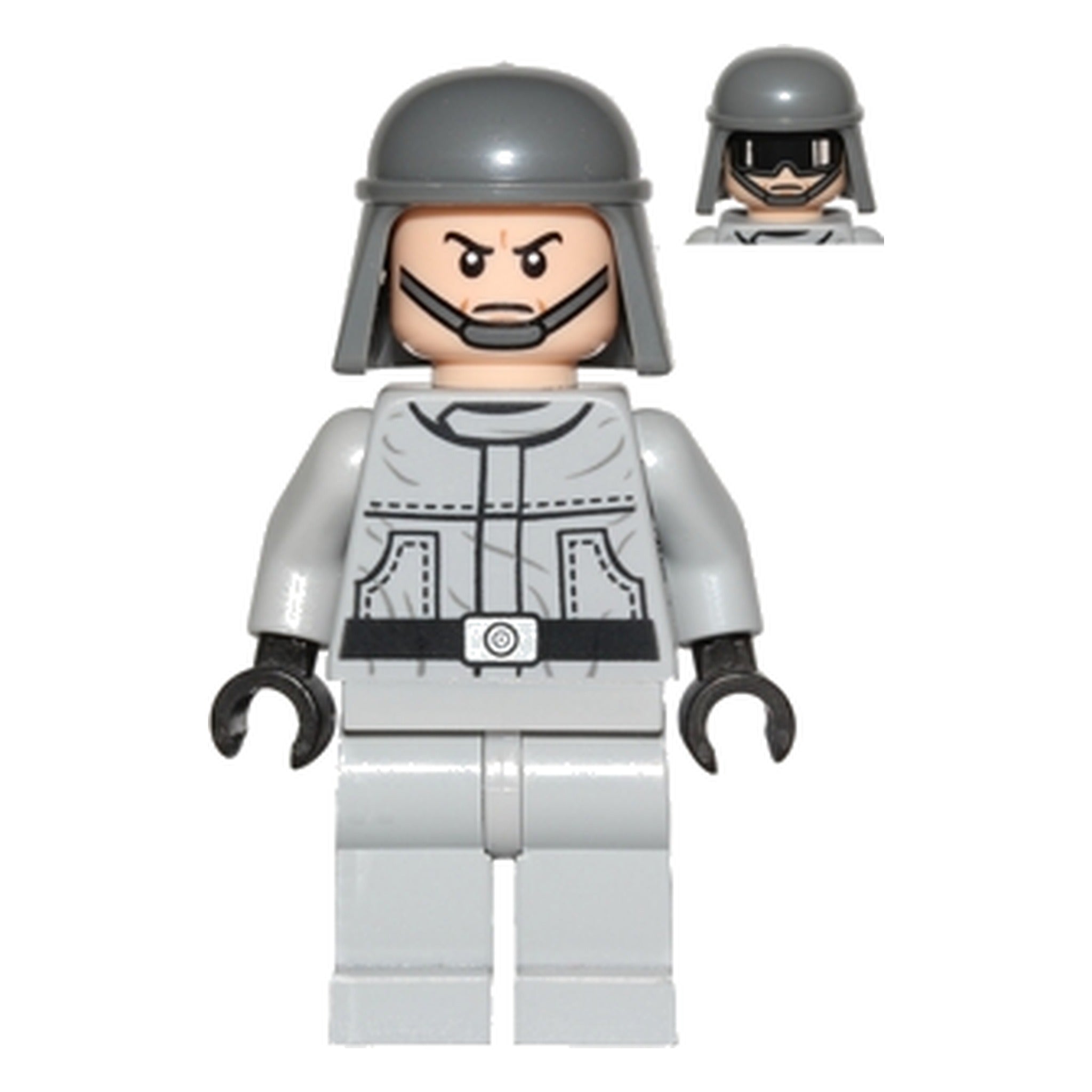 LEGO® Minifigur Imperial AT-ST Pilot / Driver (Plain Helmet, Dual Sided Head) sw0401 – Gebr.