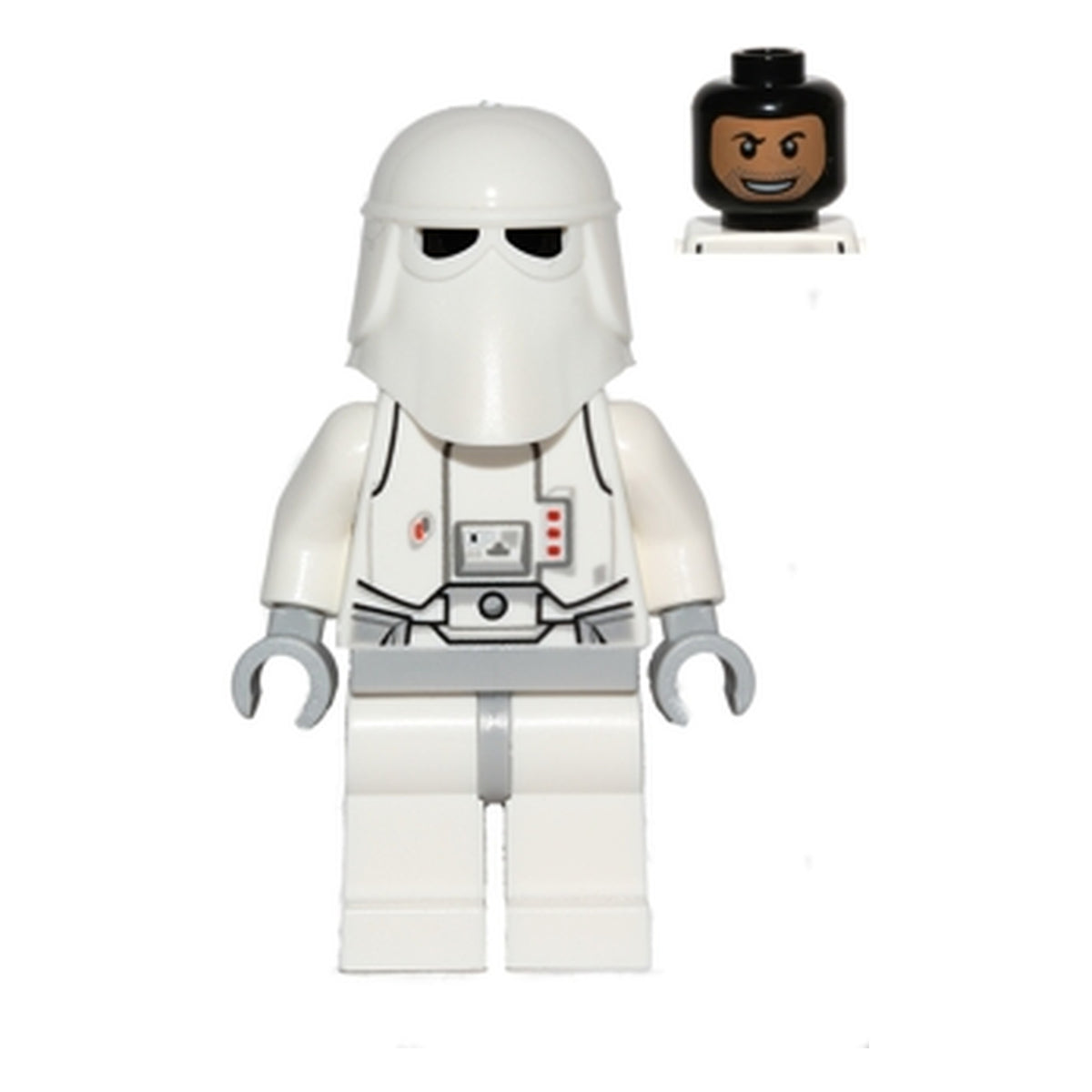 LEGO® Minifigur Snowtrooper, Light Bluish Gray Hips, Light Bluish Gray Hands, Printed Head, Torso Back Printing sw0463 – Gebr.