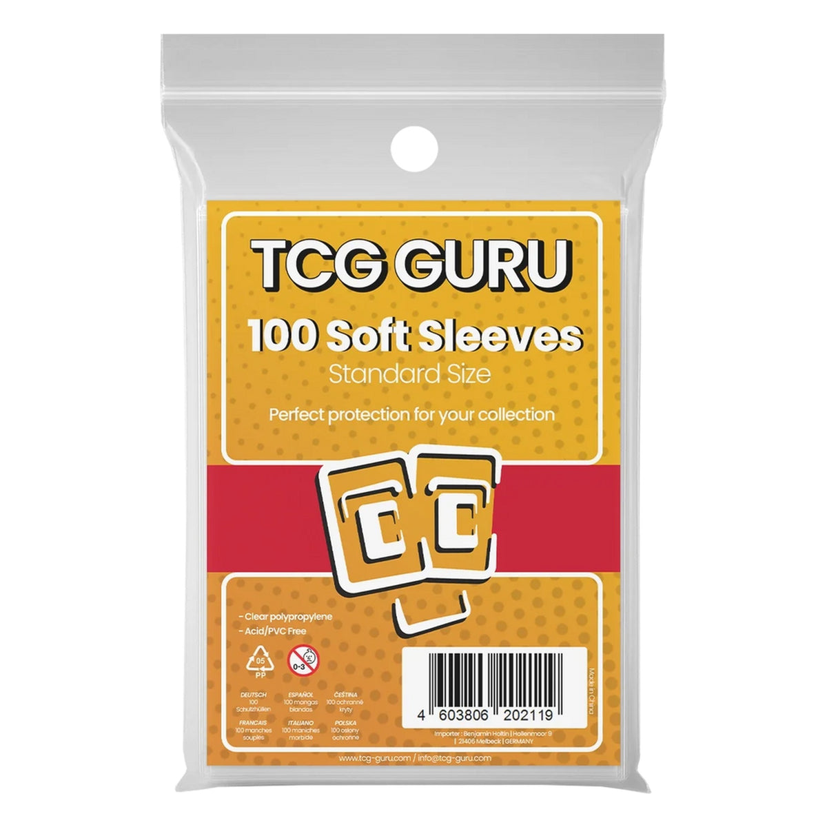 TCG Guru: Soft Sleeves Standard Size – 100 Stück